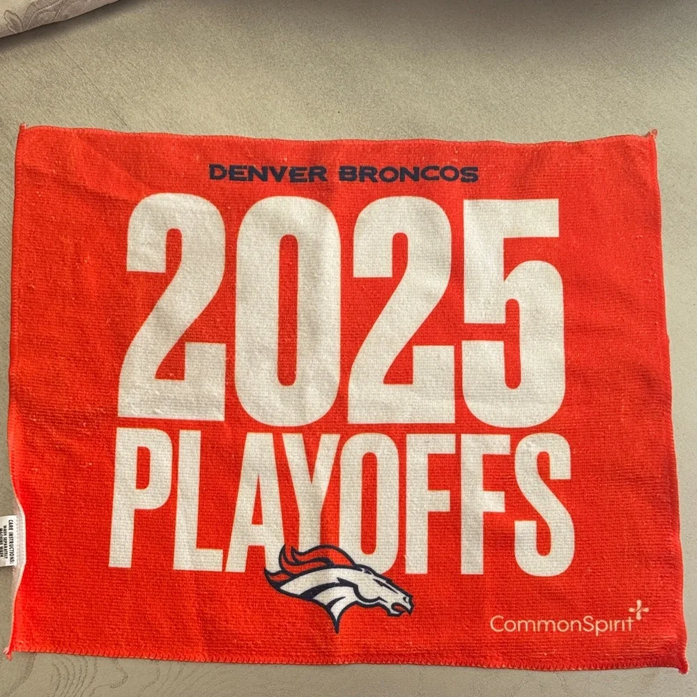 Denver Broncos 2025 Playoffs Red Towel